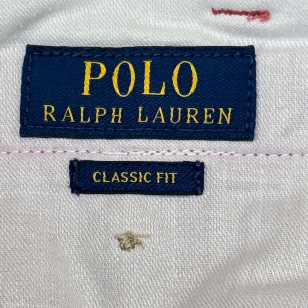Polo Ralph Lauren Chino Shorts Classic Fit Mens Size 44 Pink Cotton Twill Preppy - Picture 3 of 13